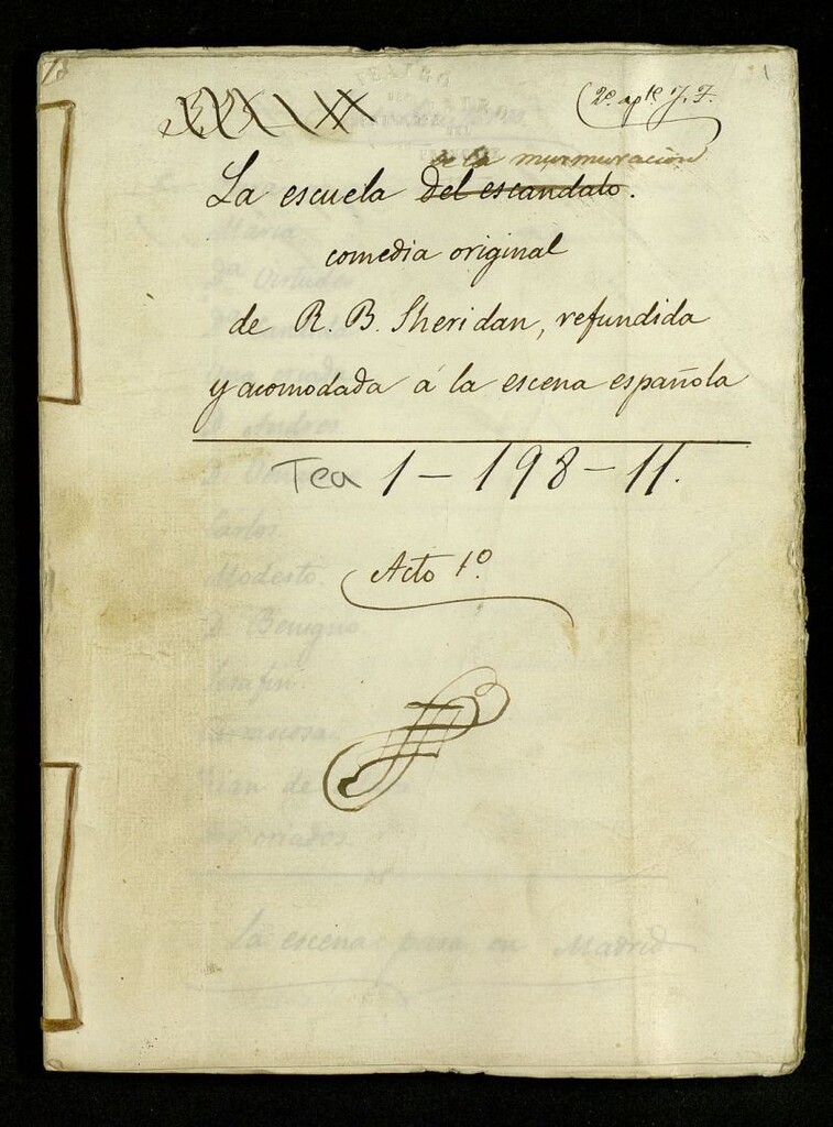 Miniatura de La escuela de la murmuración