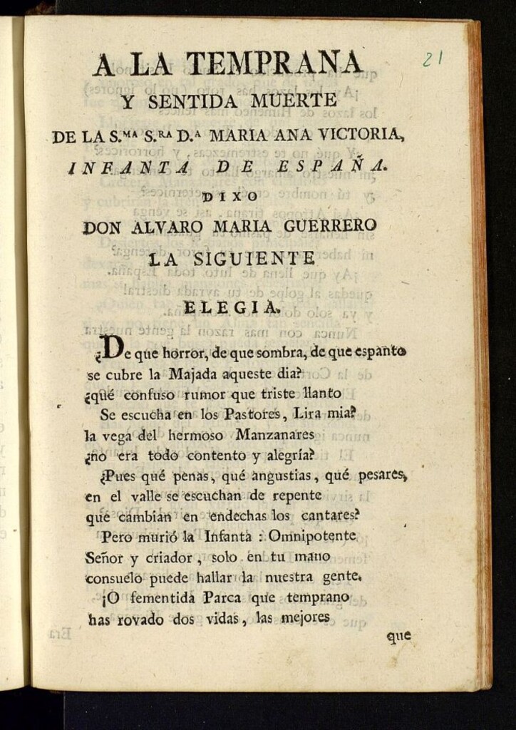 Miniatura de A la temprana y sentida muerte de la S.[erernísi]ma S.[eño]ra D.[oñ]a Maria Ana Victoria Infanta de España
