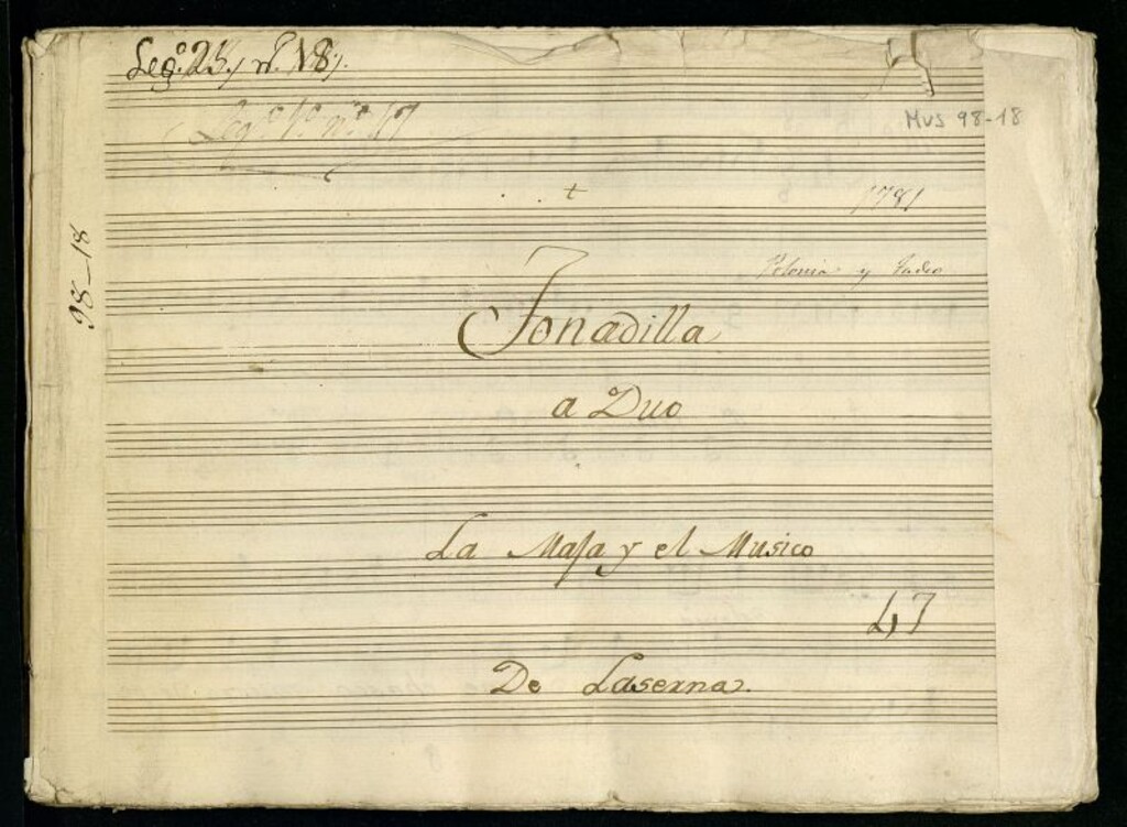 Miniatura de La maja y el músico