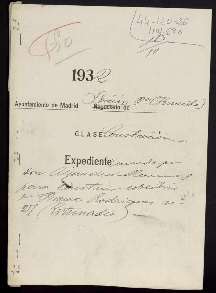 Miniatura de Concesión de licencia para reforma del hotel sito en Francos Rodríguez número 27