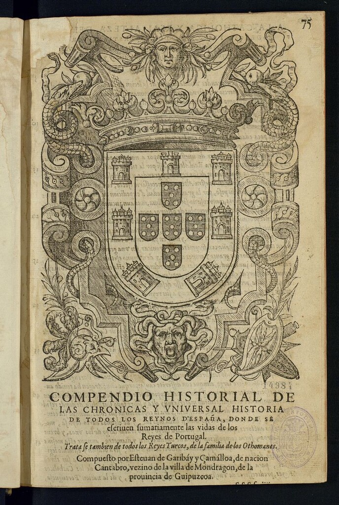 Miniatura de Los XL. libros d´el compendio historial De las Chronicas y vniuersal Historia de todos los reynos de España
