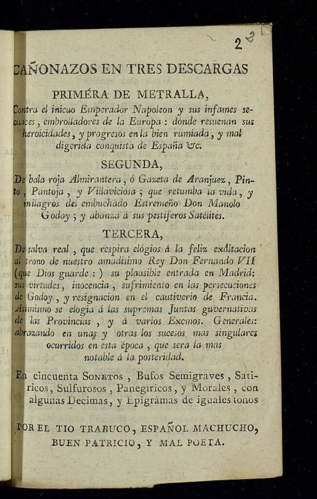 Miniatura de Cañonazos en tres descargas ...