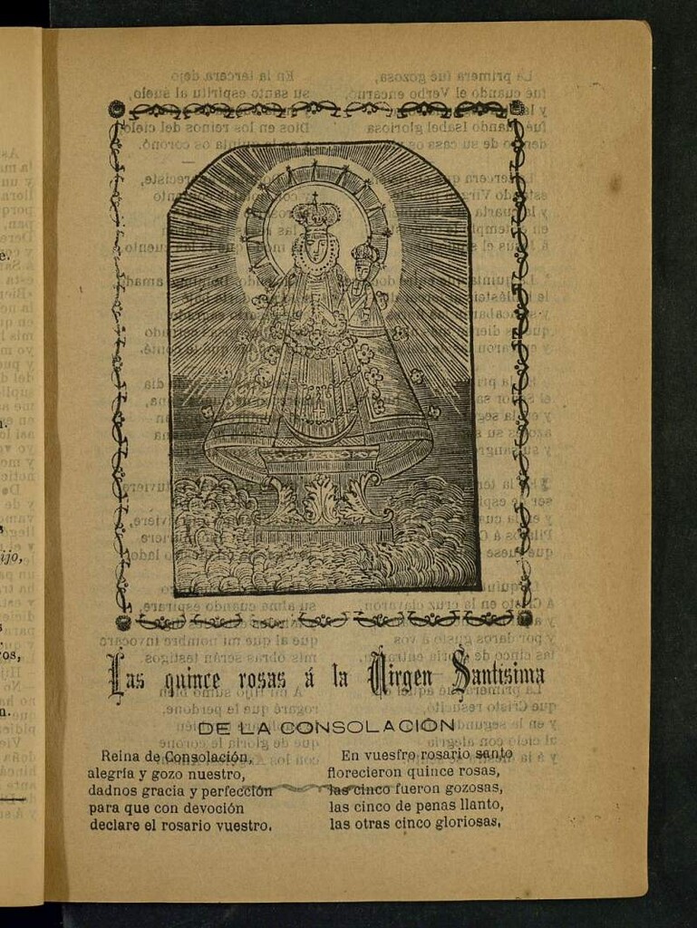 Miniatura de Las quince rosas a la Virgen Santísima