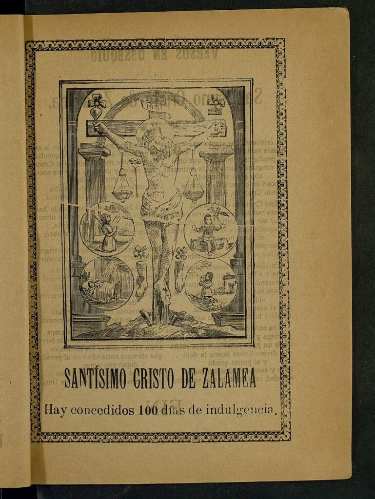 Miniatura de Versos en obsequio del Santísimo Cristo de Zalamea