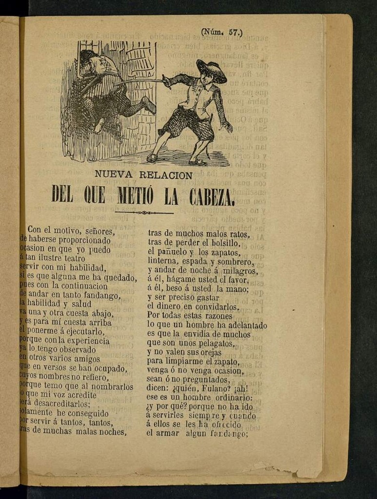 Miniatura de Nueva relación del que metió la cabeza