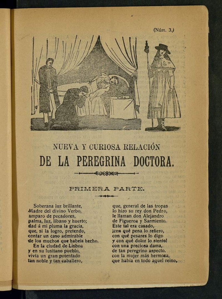 Miniatura de Nueva y curiosa relación de la peregrina doctora