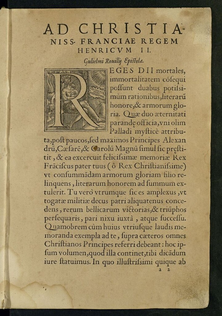 Miniatura de Prima [-secunda] pars promtuarij iconum insigniorum à seculo hominum, subiectis eorum vitis, per compendium ex probatissimis autoribus desumptis...