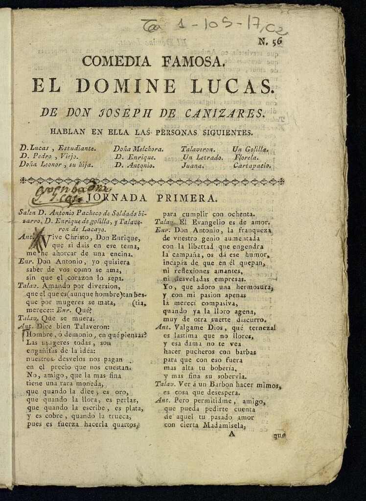 Miniatura de El Domine Lucas