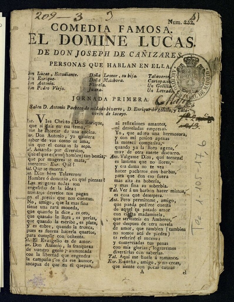Miniatura de El Domine Lucas