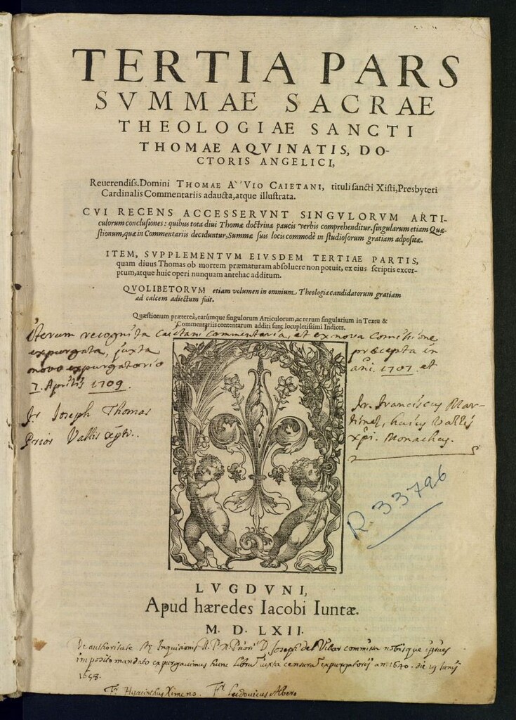 Miniatura de Summa theologica. Volumen 4