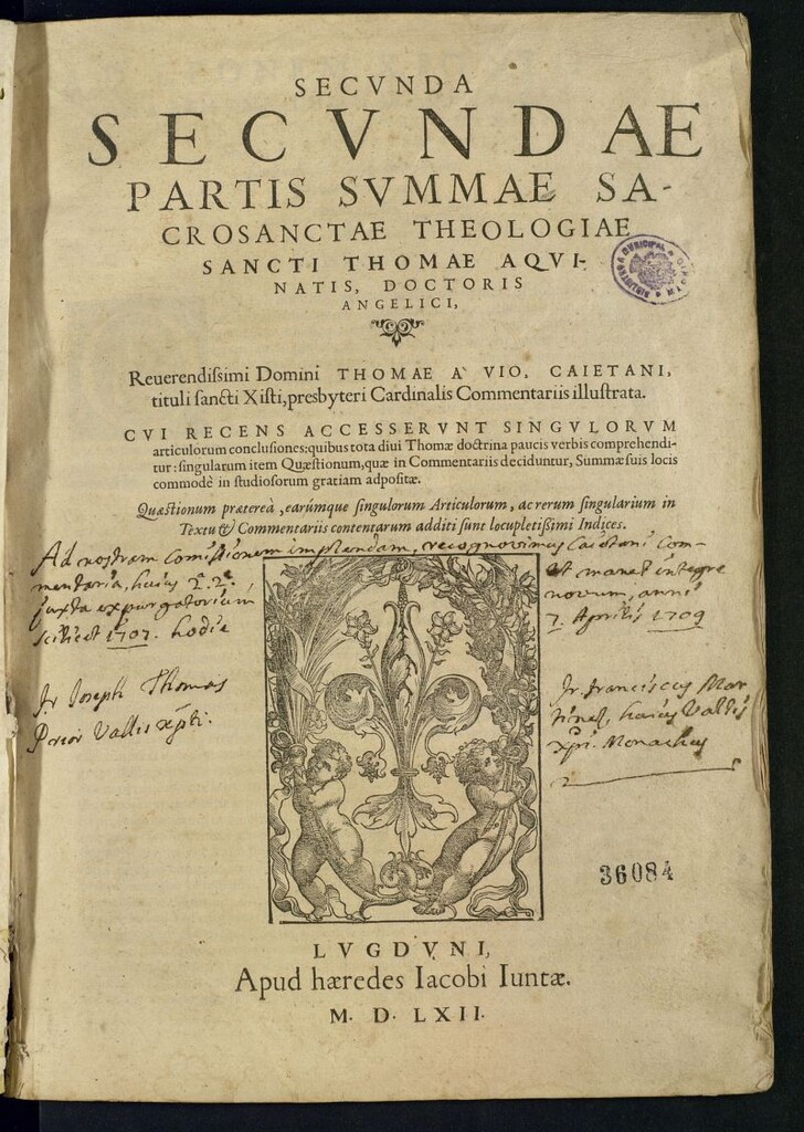 Miniatura de Summa theologica. Volumen 3
