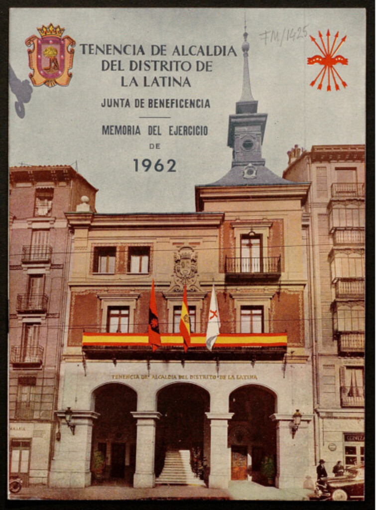 Miniatura de Memoria de la junta de Beneficencia del distrito de La Latina correspondiente al año 1962