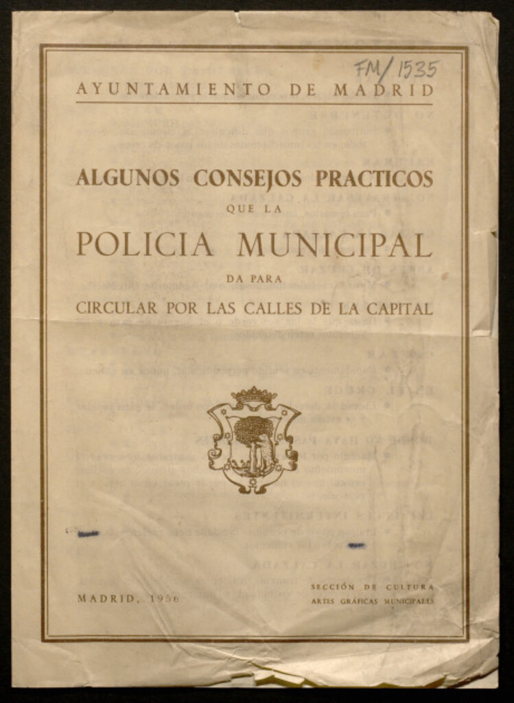 Miniatura de Algunos consejos prácticos que la policía municipal da para circular por las calles de la capital