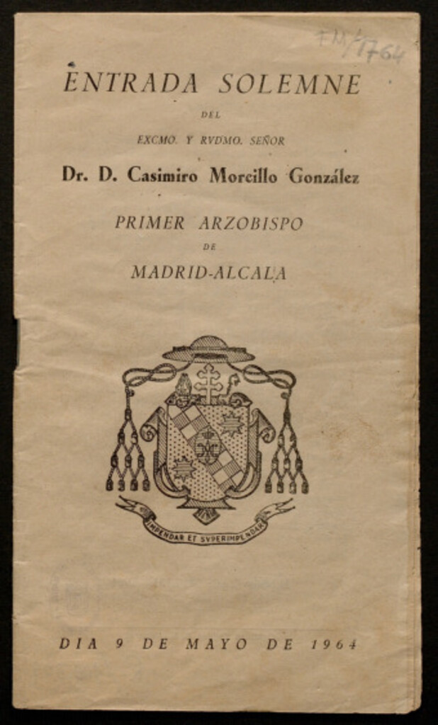Miniatura de Entrada solemne del Excmo. y Rvdmo. Señor Dr. D. Casimiro Morcillo Gonzélez, primer Arzobispo de Madrid-Alcalá