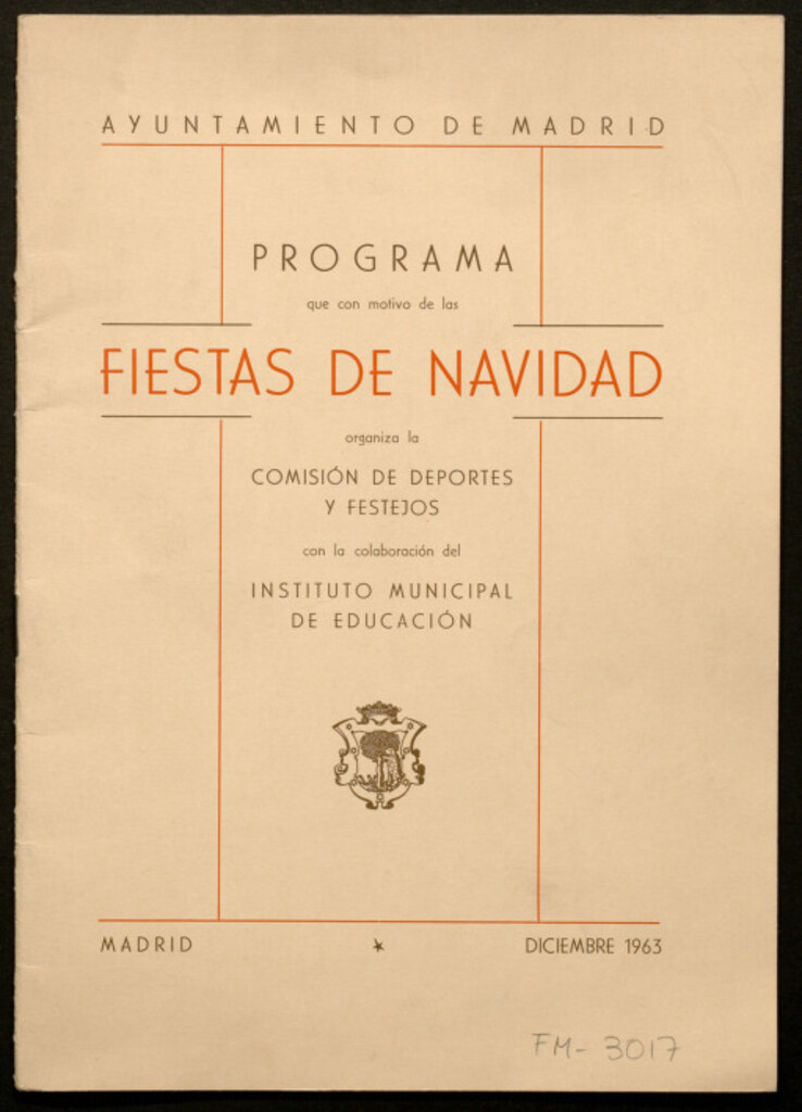 Miniatura de Programa que con motivo de las fiestas de navidad...