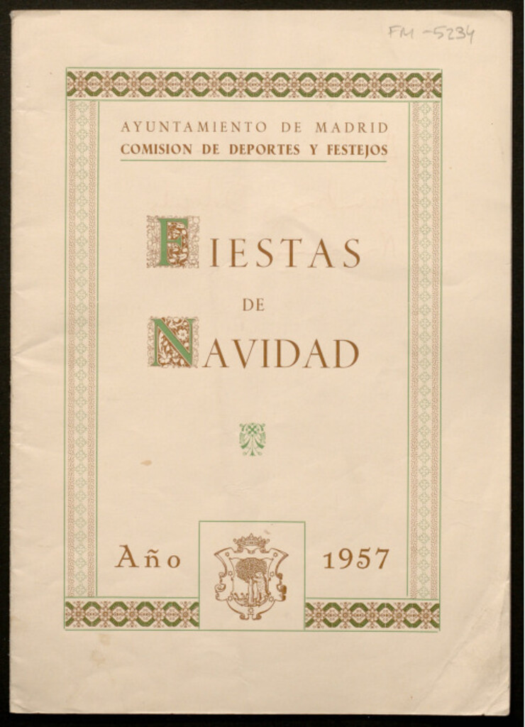 Miniatura de Fiestas de Navidad : año 1957