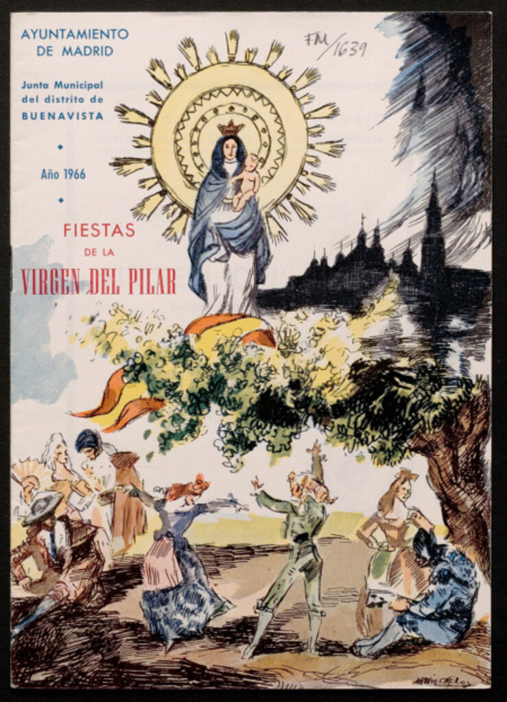 Miniatura de Grandes festejos en honor de la Virgen del Pilar, patrona del distrito : programa oficial