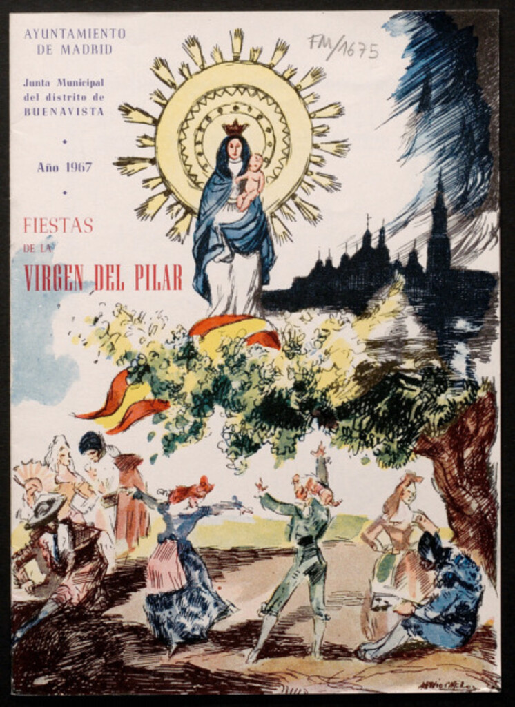 Miniatura de Grandes festejos en honor de la Virgen del Pilar, patrona del distrito : programa oficial