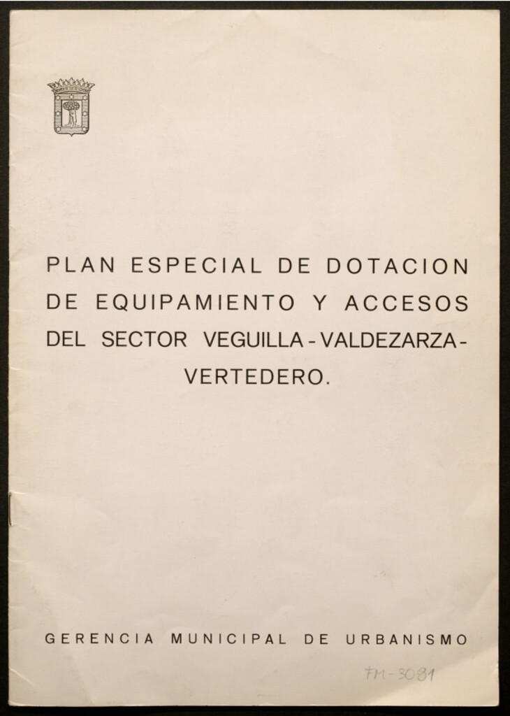 Miniatura de Plan especial de dotación de equipamiento y accesos del sector Veguilla-Valdezarza-Vertedero