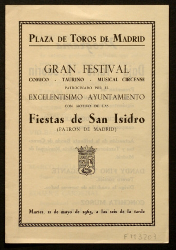 Miniatura de Gran festival cómico, taurino, musical circense...: [ programa]