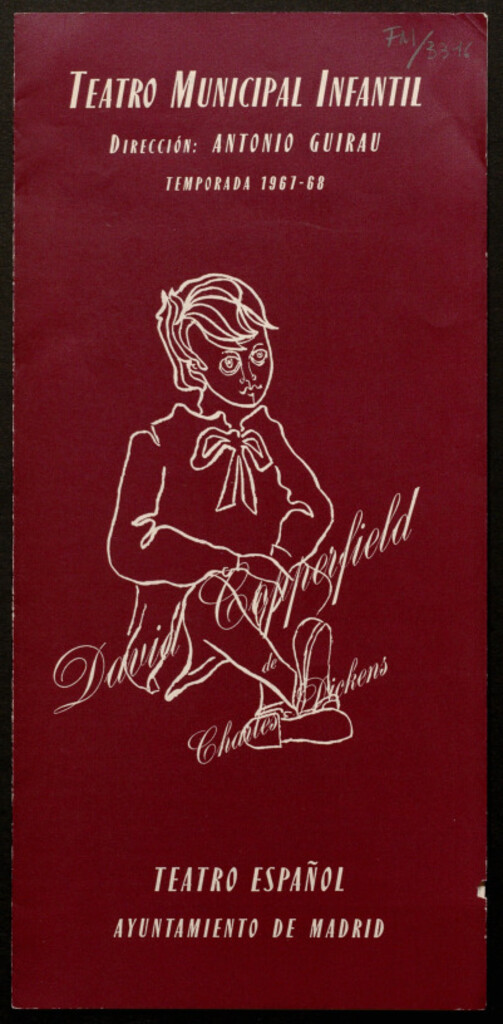 Miniatura de Teatro Municipal Infantil [Temporada 1967-68]... presenta David Copperfield de Charles Dickens