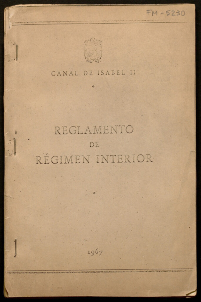 Miniatura de Reglamento de régimen interior