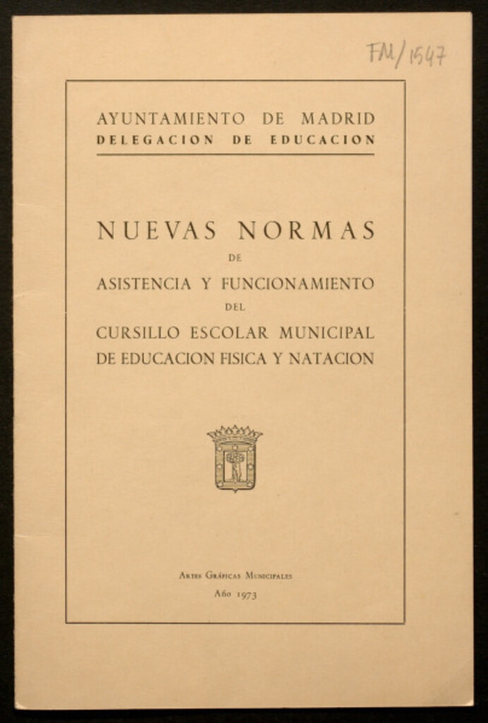 Miniatura de Nuevas normas de asistencia y funcionamiento del cursillo escolar municipal de educación física y natación