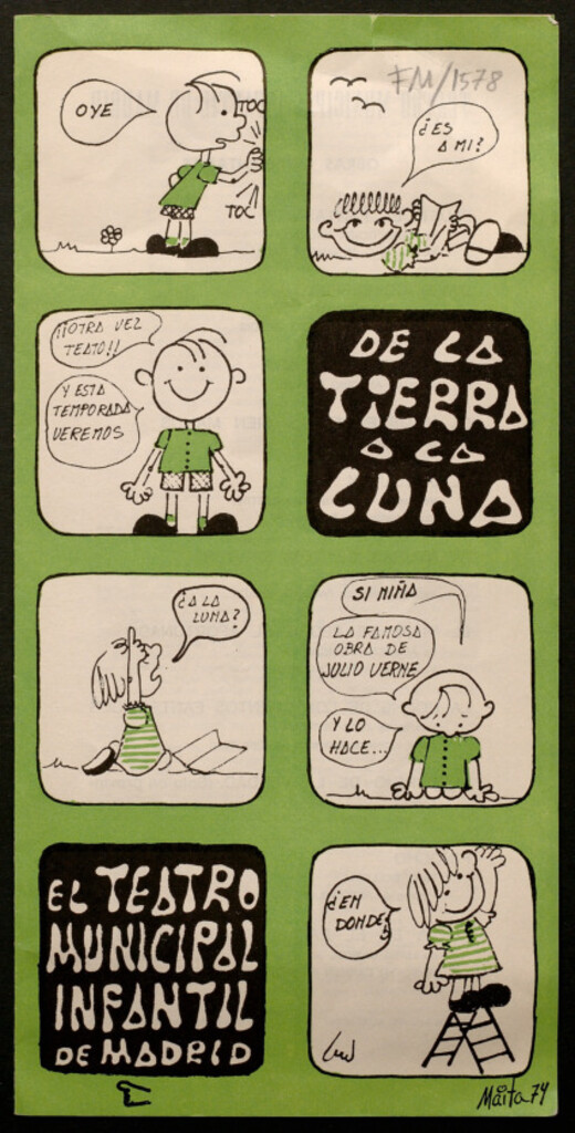 Miniatura de De la tierra a la luna de Julio Verne. Versión teatral libre de Luisa Simón [programa]