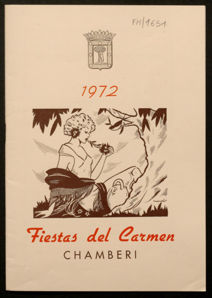 Miniatura de Fiestas organizadas en honor de Nuestra Señora del Carmen, patrona del distrito durante los días del 8 al 16 de julio de 1972 : programa oficial