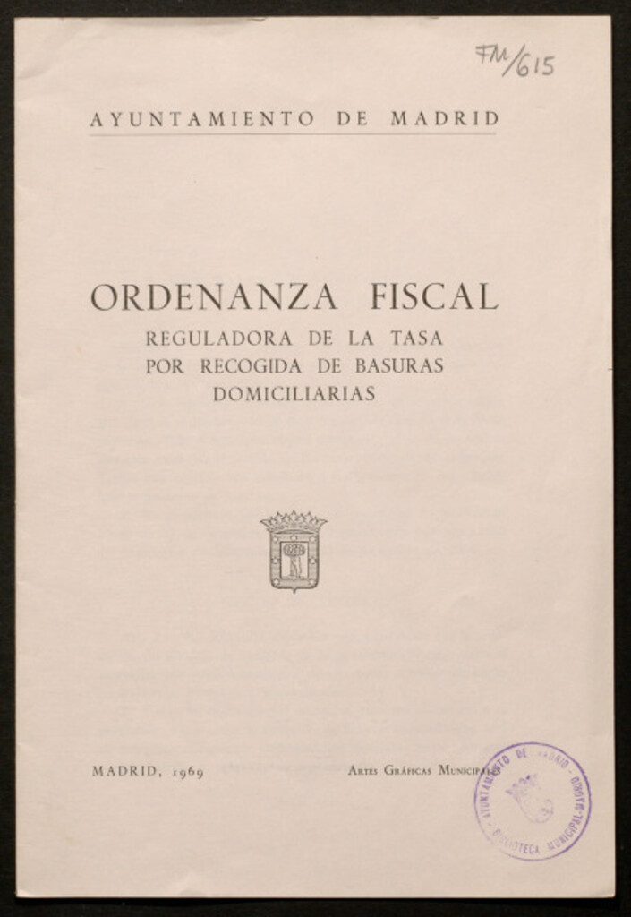 Miniatura de Ordenanza fiscal reguladora de la tasa por recogida de basuras domiciliarias