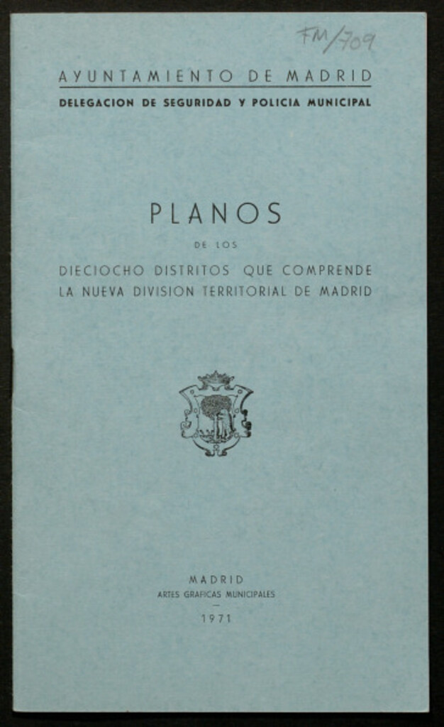 Miniatura de Planos de los dieciocho distritos que comprende la nueva división territorial de Madrid