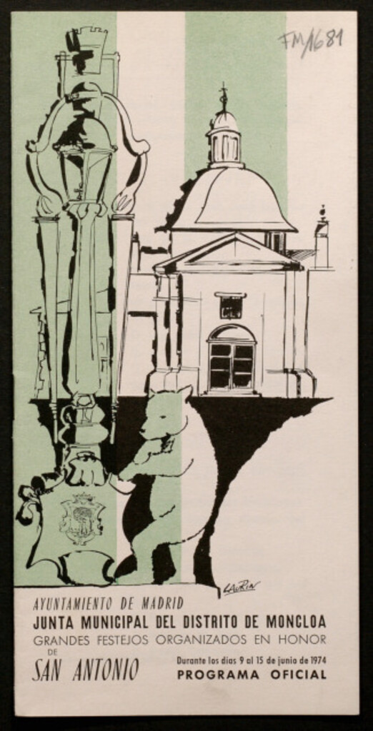 Miniatura de Grandes festejos organizados en honor de San Antonio durante los días 9 al 15 de junio de 1974 : programa oficial