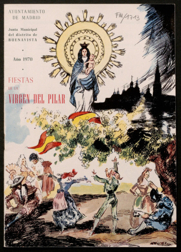 Miniatura de Grandes festejos en honor de la Virgen del Pilar, patrona del distrito : programa oficial