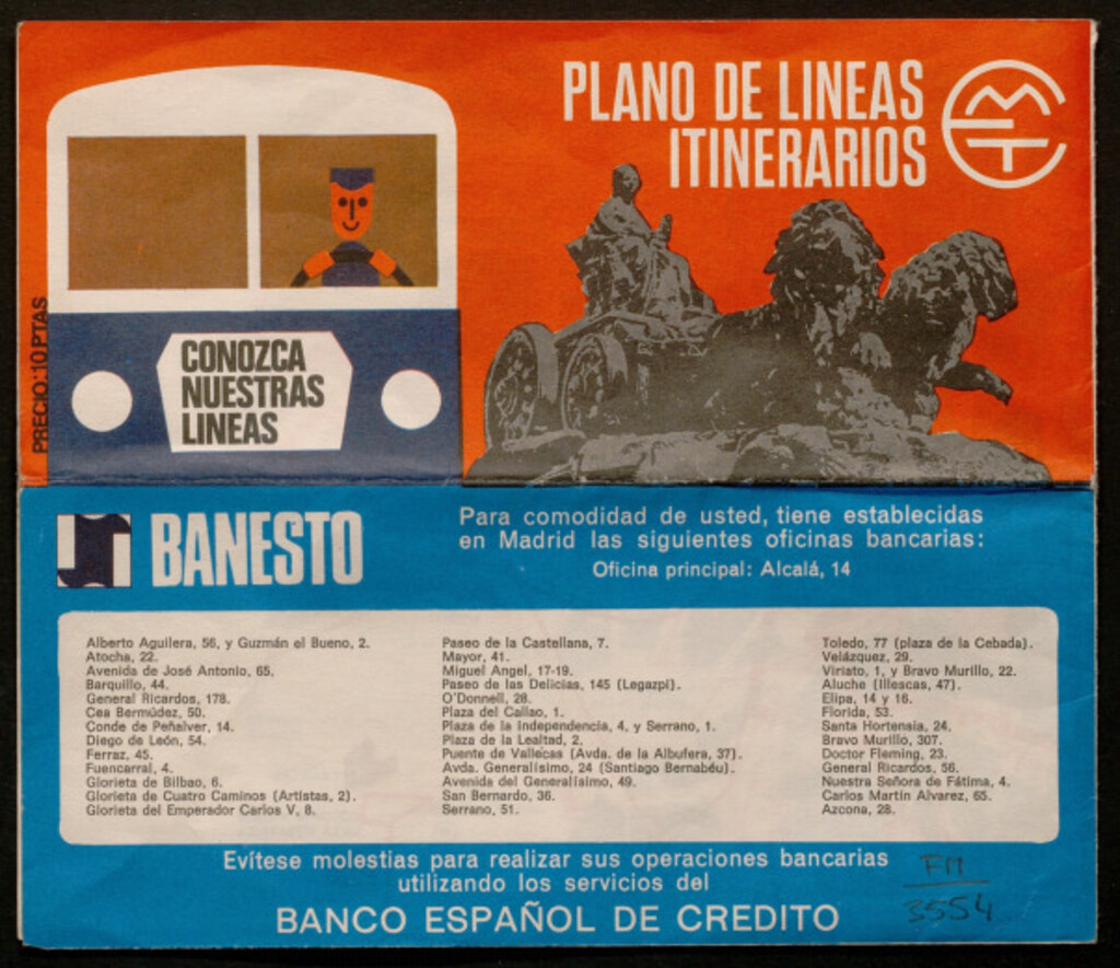 Miniatura de Plano de líneas ; itinerarios [de autobuses]