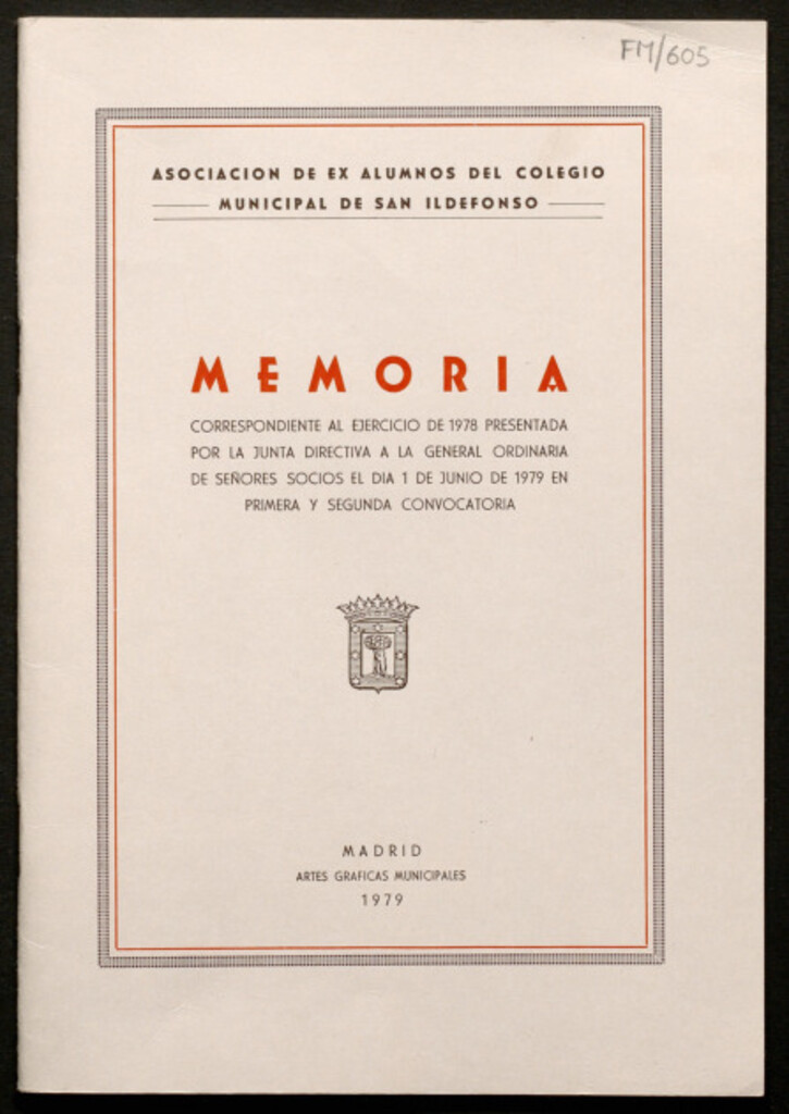 Miniatura de Memoria correspondiente al ejercicio de 1978...