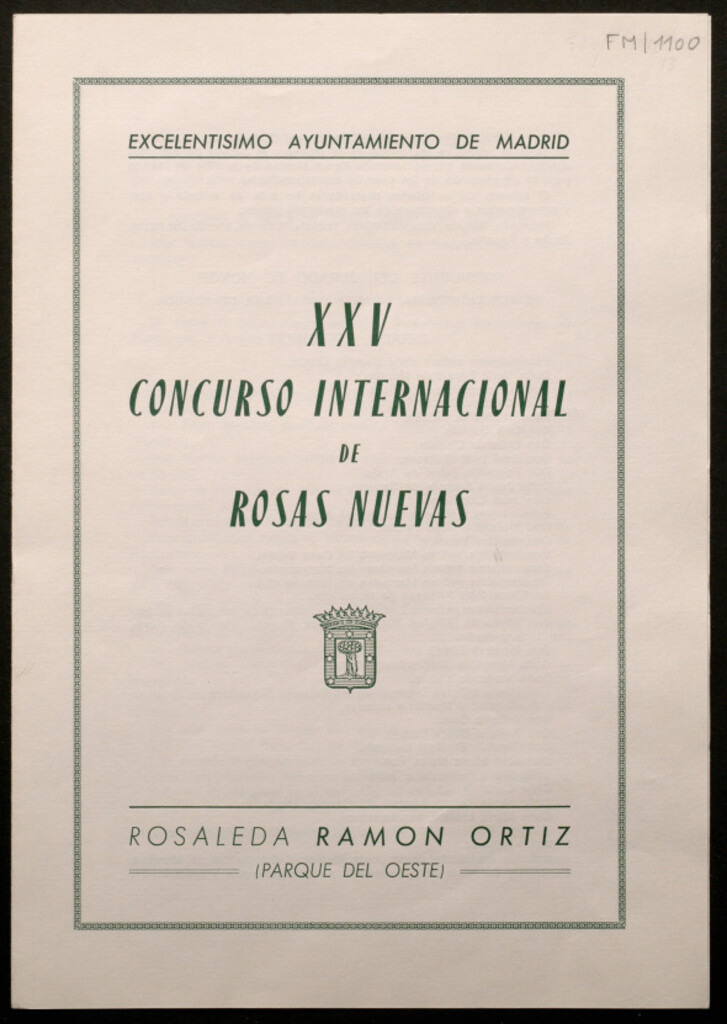 Miniatura de XXV Concurso Internacional de Rosas Nuevas, Rosaleda Ramón Ortiz (Parque del Oeste)