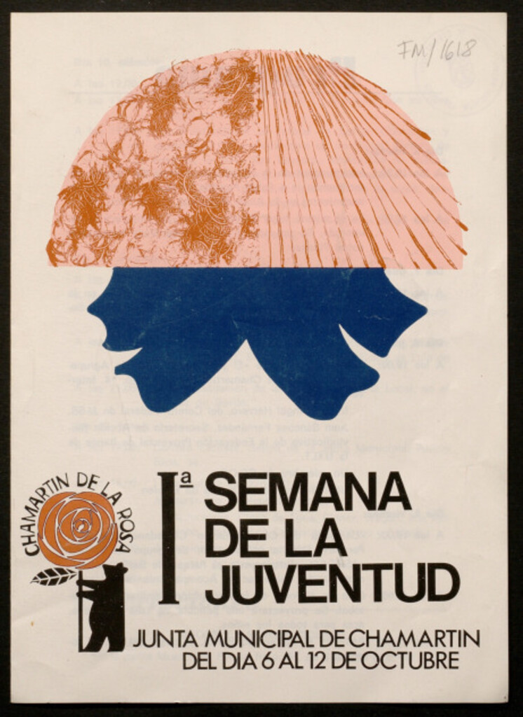 Miniatura de I Semana de la Juventud : [Programa] Junta Municipal de Chamartín. Del día 6 al 12 de octubre