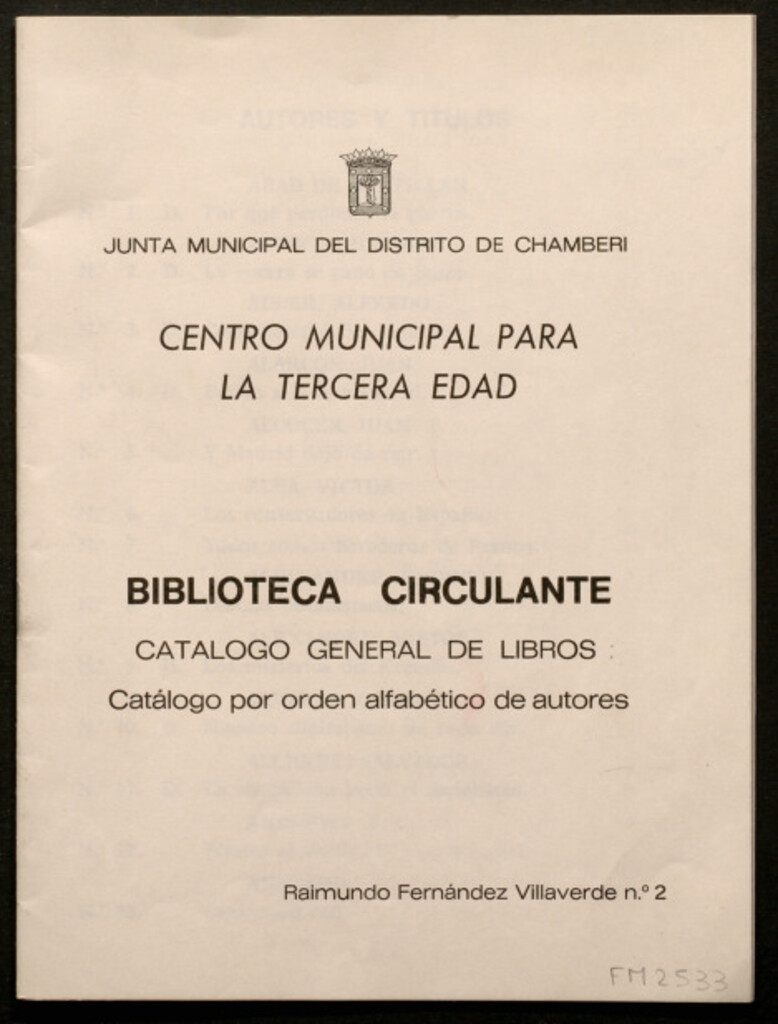 Miniatura de Catálogo general de libros : Catálogo por orden alfabético de autores