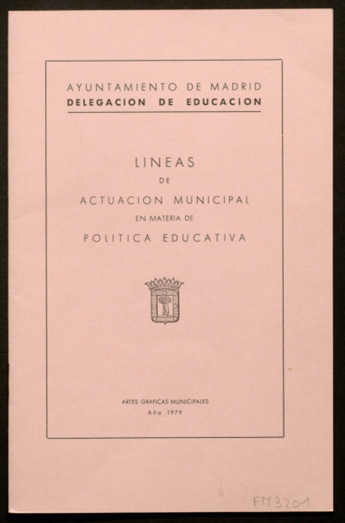 Miniatura de Lineas de actuación municipal en materia de política educativa
