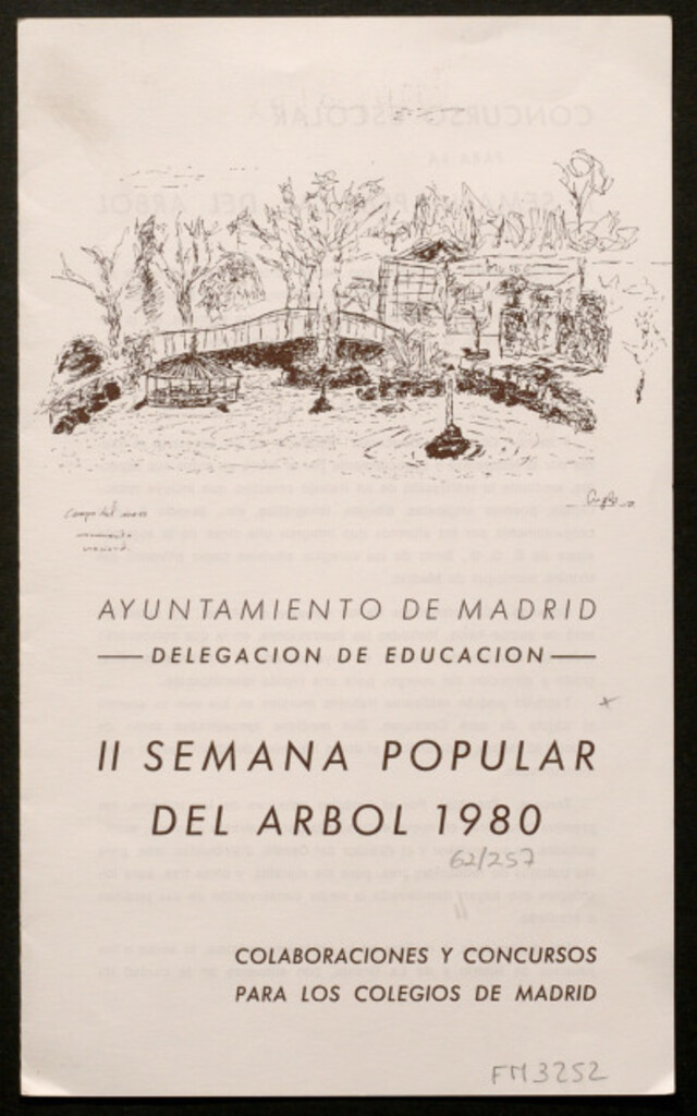 Miniatura de II semana popular del árbol 1980: colaboraciones y concursos para los colegios de Madrid