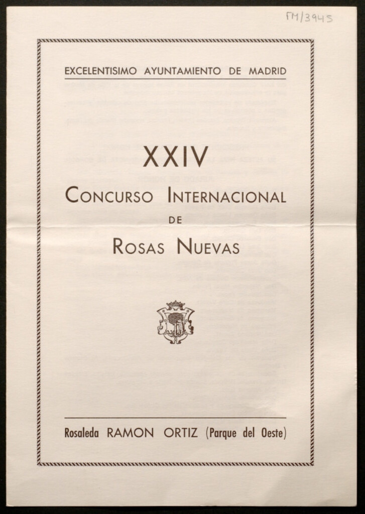 Miniatura de XXIV Concurso Internacional de Rosas Nuevas, Rosaleda Ramón Ortiz (Parque del Oeste)