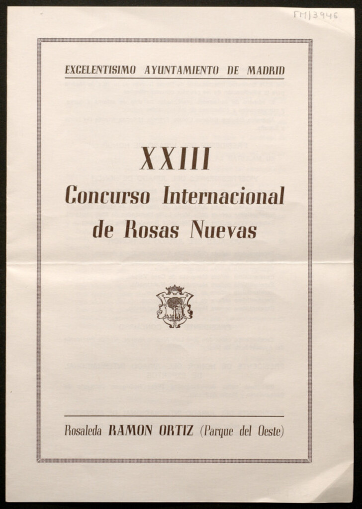 Miniatura de XXIII Concurso Internacional de Rosas Nuevas, Rosaleda Ramón Ortiz (Parque del Oeste)