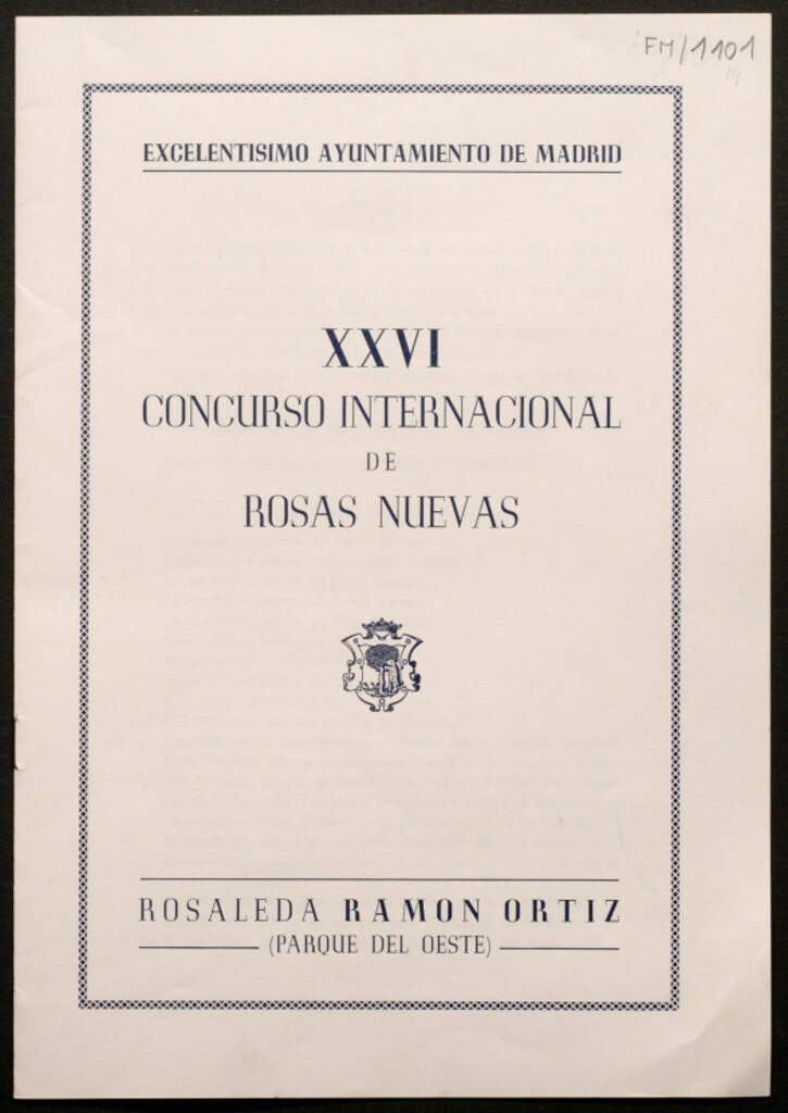 Miniatura de XXVI Concurso Internacional de Rosas Nuevas, Rosaleda Ramón Ortiz (Parque del Oeste)