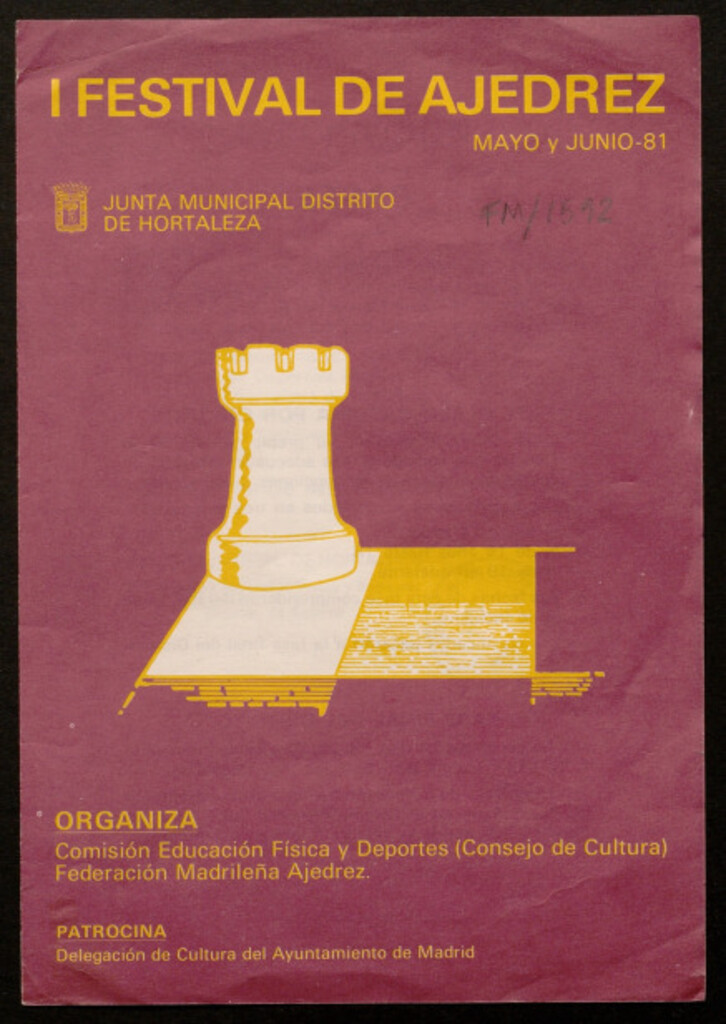 Miniatura de I Festival de ajedrez, mayo-junio 81 : [Bases]