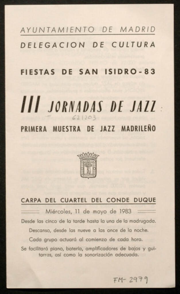 Miniatura de III jornadas de jazz: primera muestra de jazz madrileño