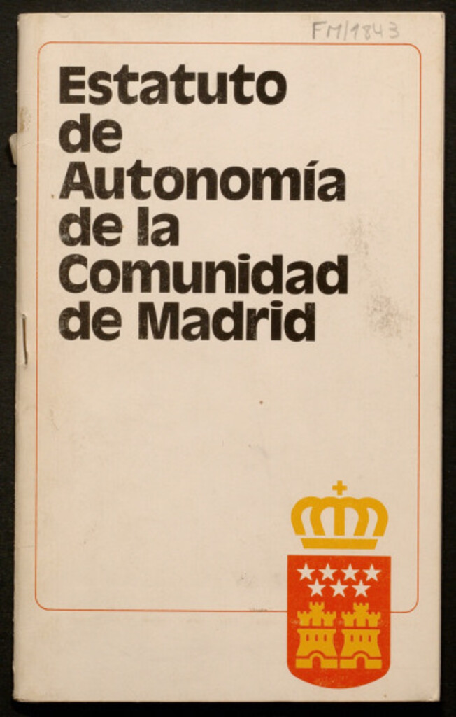 Miniatura de Estatuto de Autonomía de la Comunidad de Madrid