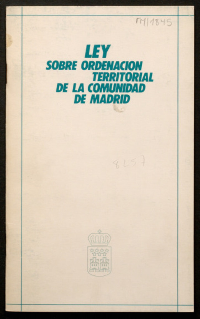 Miniatura de Ley sobre ordenación territorial de la Comunidad de Madrid