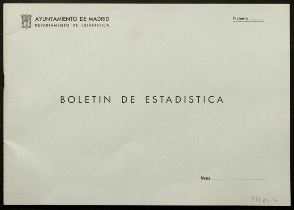 Miniatura de Boletín de estadística