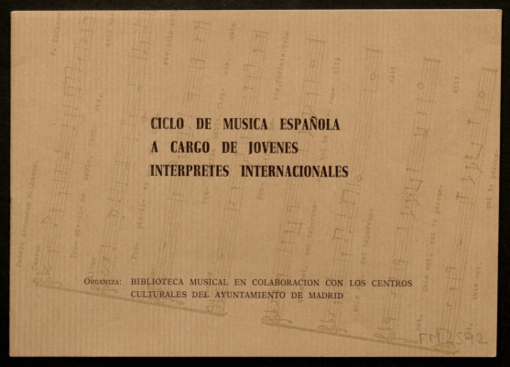 Miniatura de Ciclo de música española a cargo de jóvenes interpretes internacionales