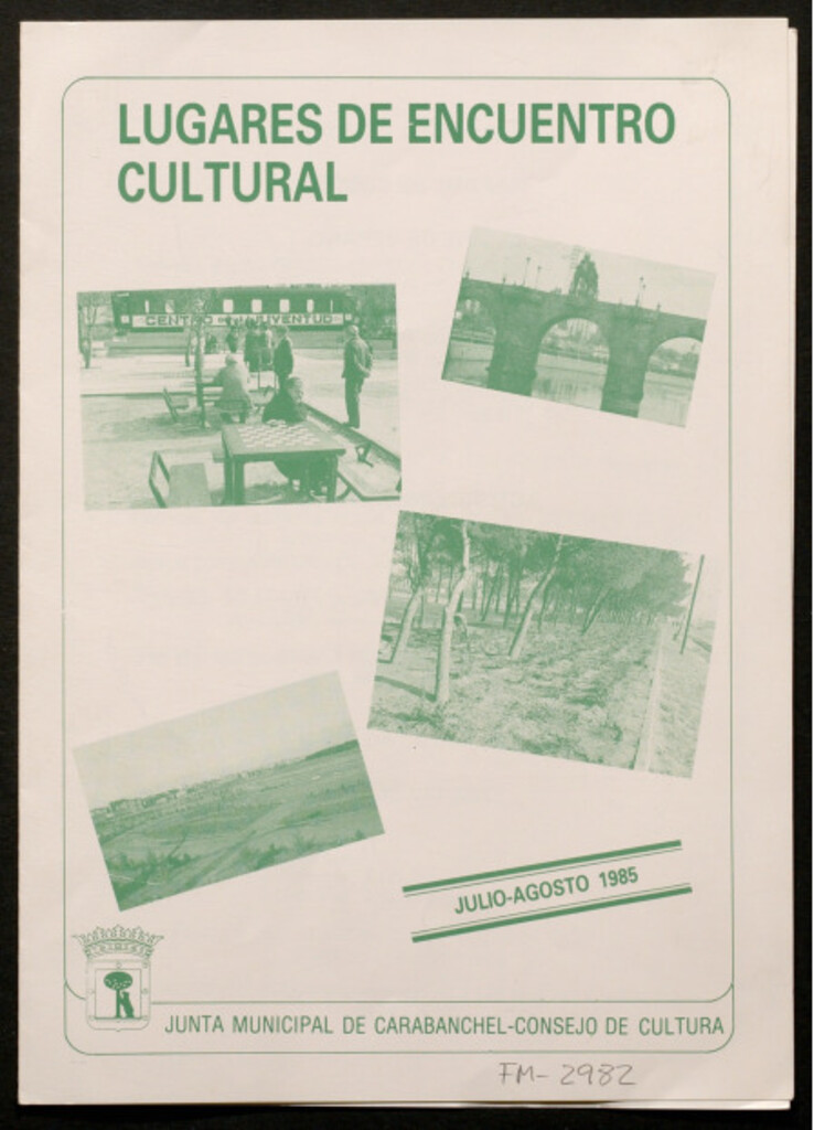 Miniatura de Lugares de encuentro cultural: julio-agosto 1985